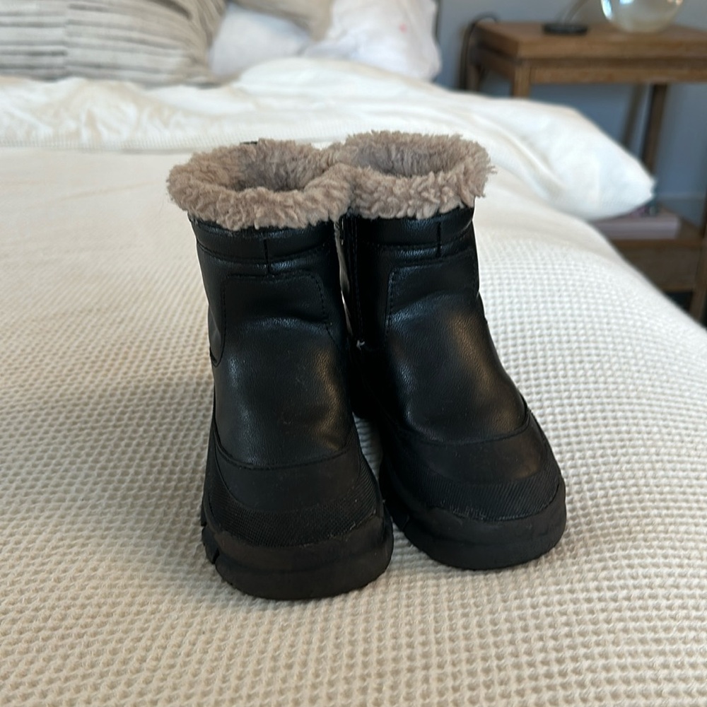 Zara black toddler boots - size 7